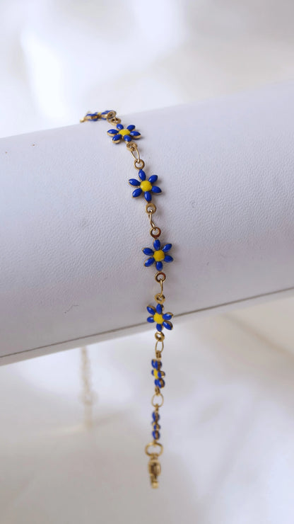 Bracelet "MARGUERITE" · Bleu - Bleu Saphir