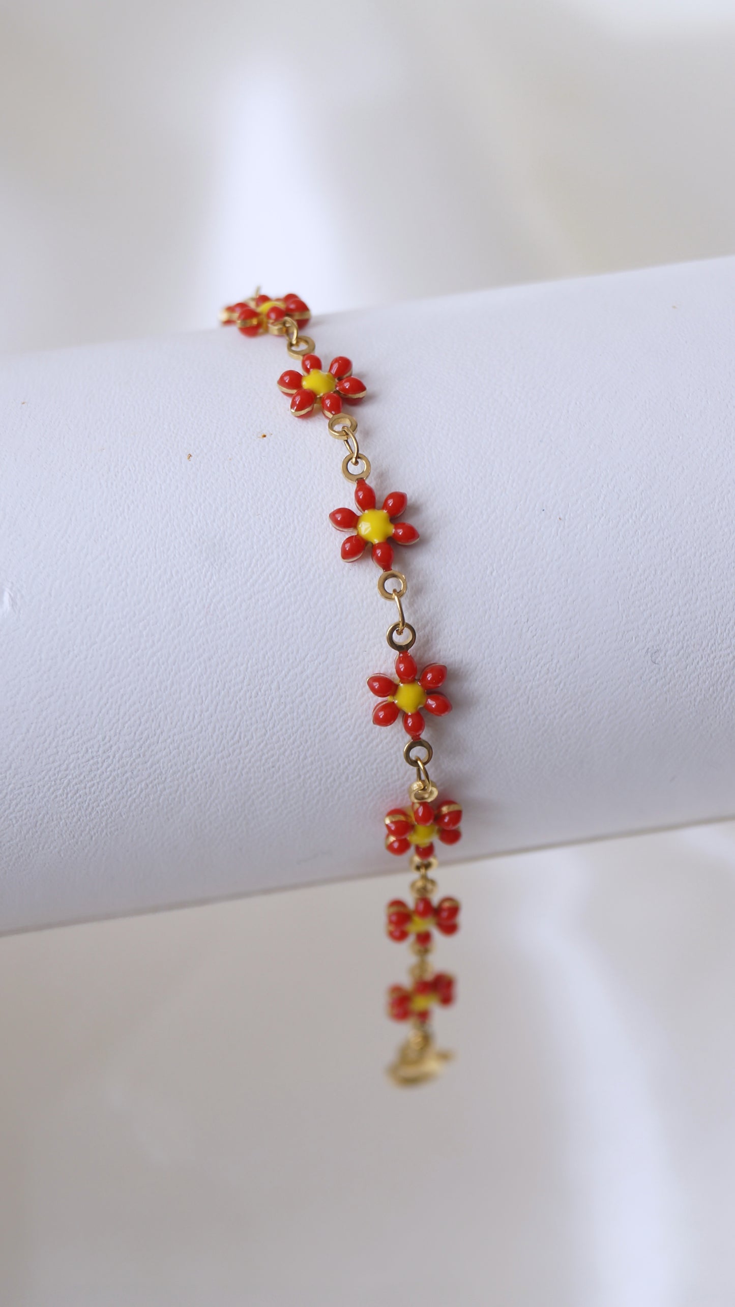 Bracelet "MARGUERITE" · Rouge