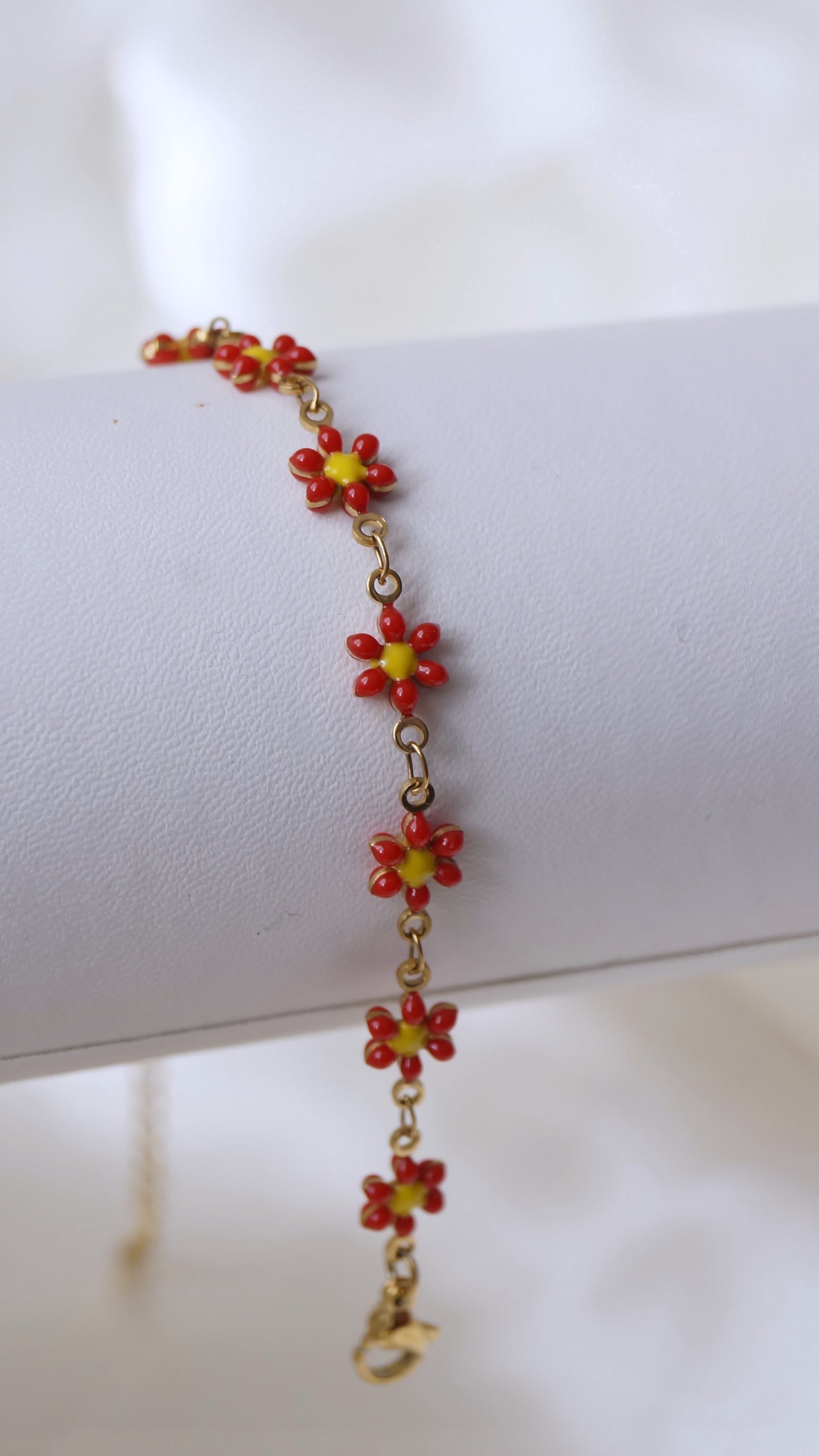 Bracelet "MARGUERITE" · Rouge