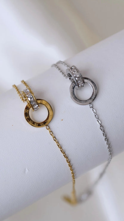 Bracelet "FOREVER" - Bleu Saphir