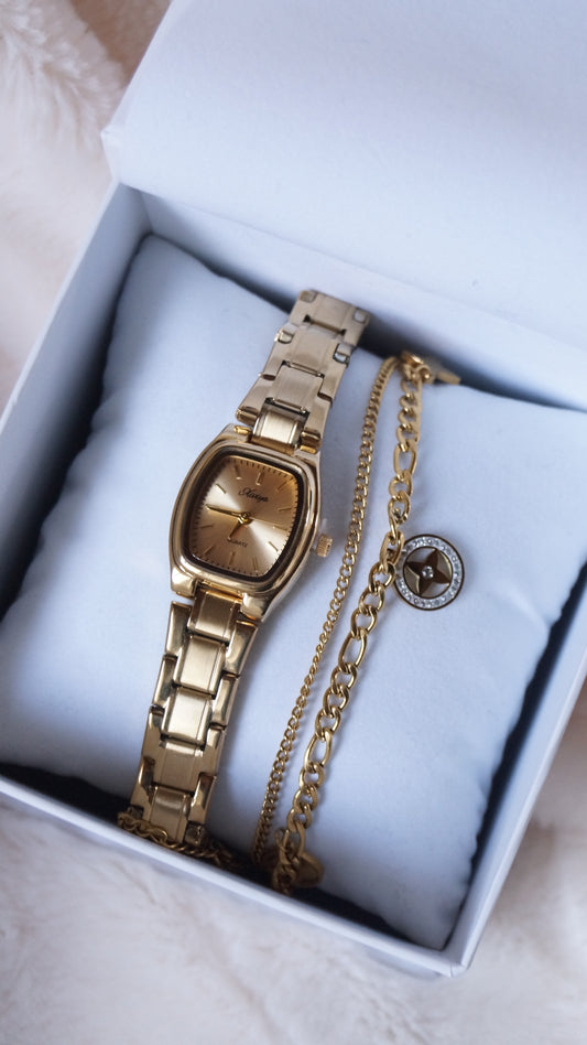 COFFRET MONTRE "GOLD GIRLIE"