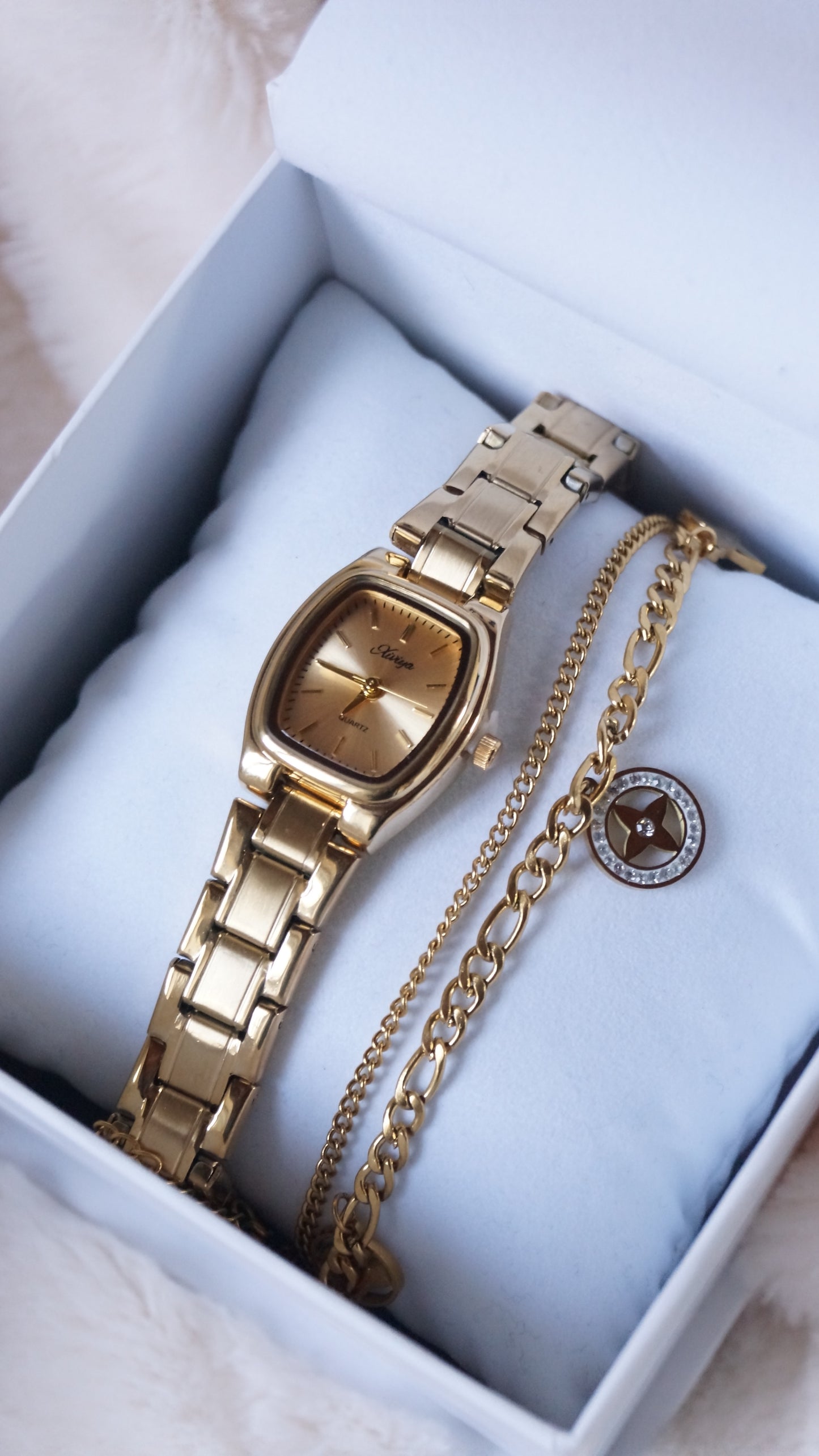 COFFRET MONTRE "GOLD GIRLIE"