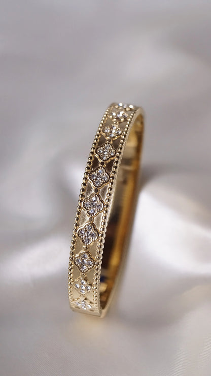 Bracelet jonc "VENDÔME" - Bleu Saphir