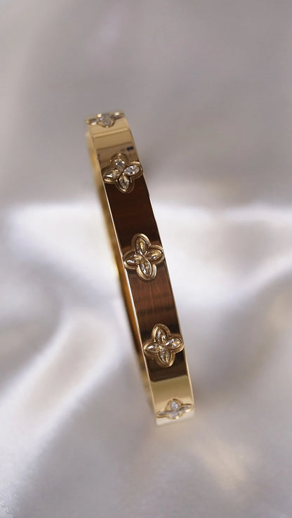 Bracelet jonc "MONICA" - Bleu Saphir