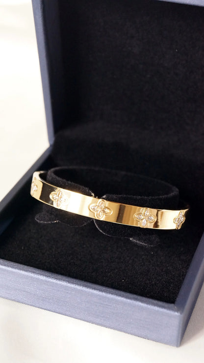 Écrin premium pour jonc - Bleu Saphir