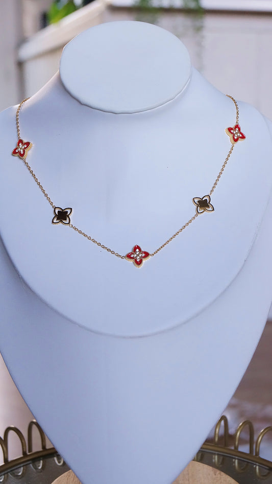 Collier "MINA" · Rouge