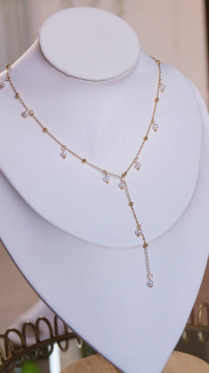 Collier "PLUIE D'ÉTOILE" - Bleu Saphir