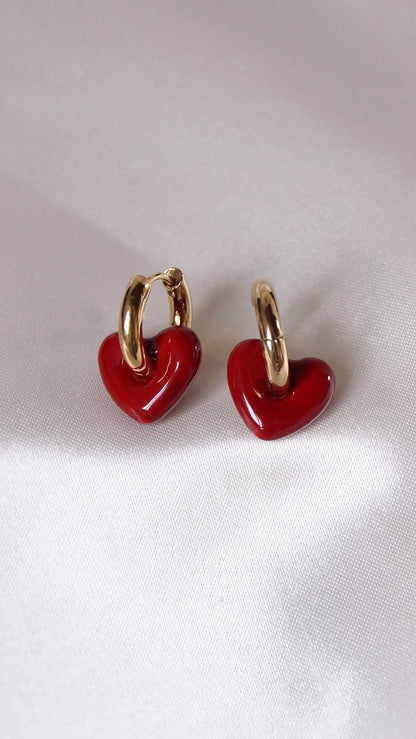 Boucles d'oreilles "RUBY" - Bleu Saphir