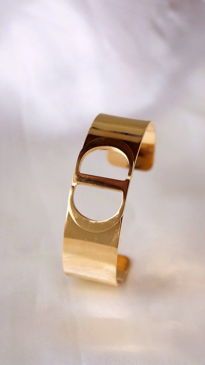 Bracelet Jonc "BELLA" - Bleu Saphir