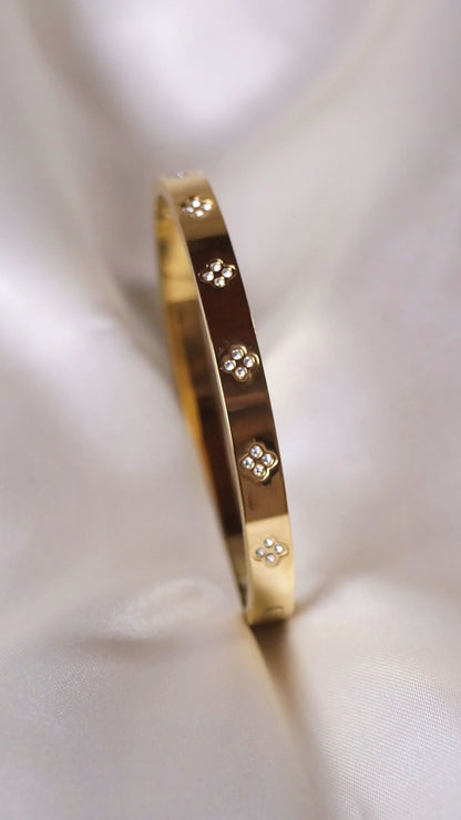 Bracelet Jonc "CELINE" - Bleu Saphir