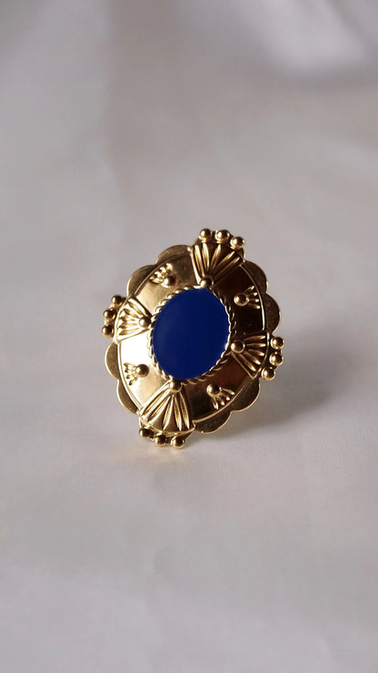 Bague "BLUE ANTIQUE" - Bleu Saphir