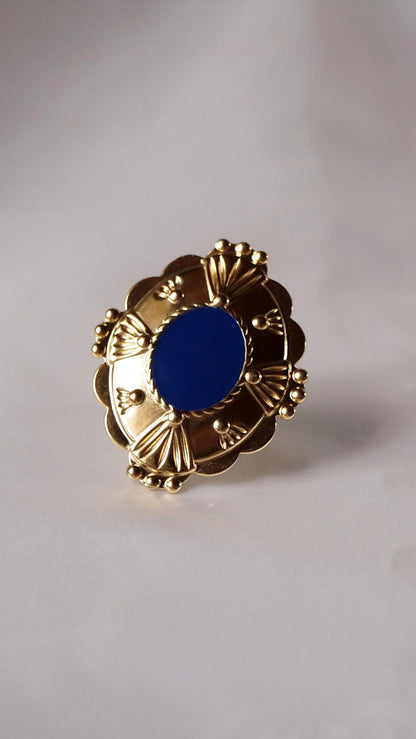 Bague "BLUE ANTIQUE" - Bleu Saphir