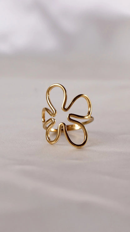 Bague "TROPICALE" - Bleu Saphir