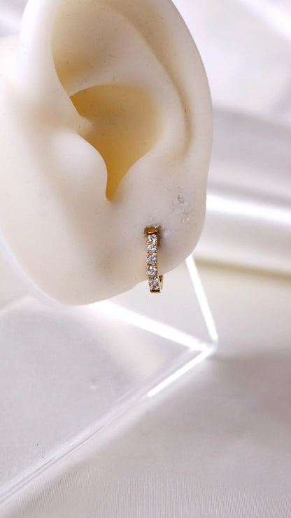 Boucles d'oreilles "PARFAITES" (XS) - Bleu Saphir