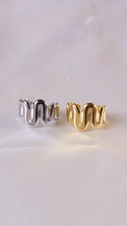 Bague "MAISSA" - Bleu Saphir