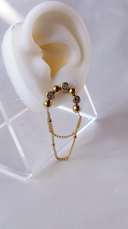 Boucles d'oreilles "ANGEL" - Bleu Saphir