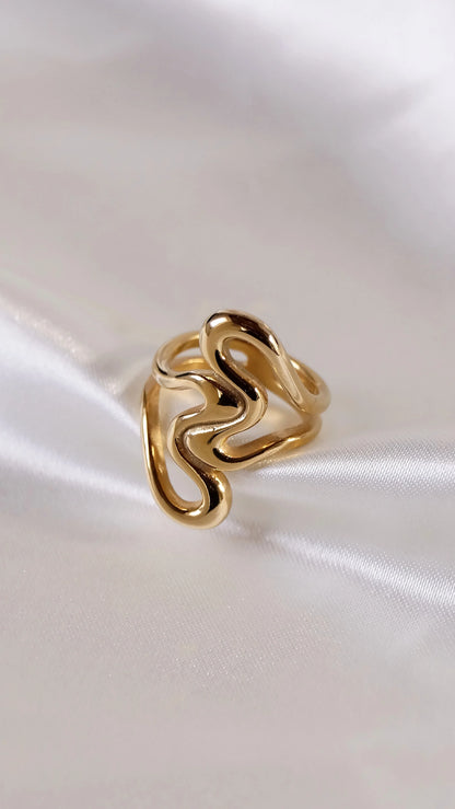 Bague "GLORIA" - Bleu Saphir