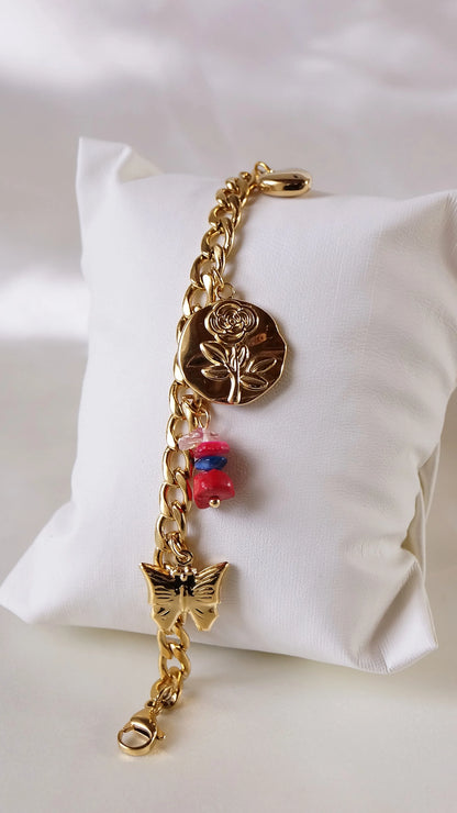 Bracelet "AURORE" - Bleu Saphir