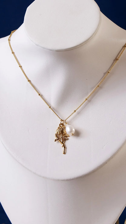 Collier "AURORE" - Bleu Saphir