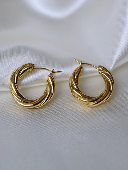 Boucles d'oreilles "SAMBA" - Bleu Saphir