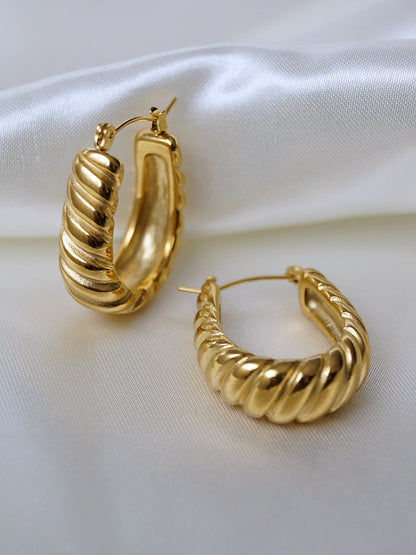 Boucles d'oreilles "HANOI" - Bleu Saphir