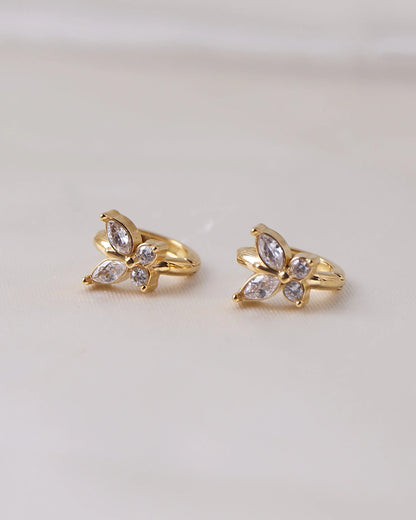 Boucles d'oreilles "PAPILLON" - Bleu Saphir