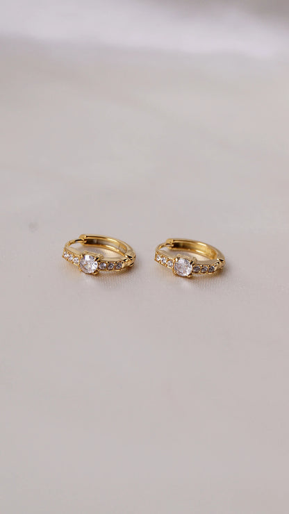 Boucles d'oreilles "KASS" - Bleu Saphir