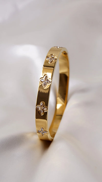 Bracelet Jonc "MONICA" - Bleu Saphir