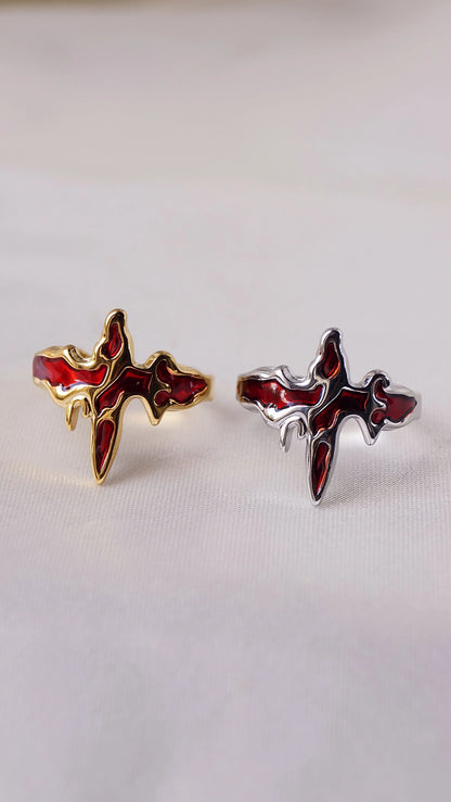 Bague "RED" - Bleu Saphir