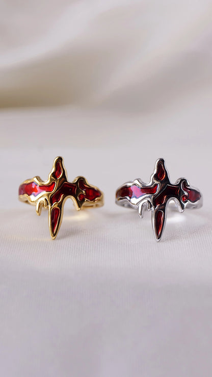 Bague "RED" - Bleu Saphir