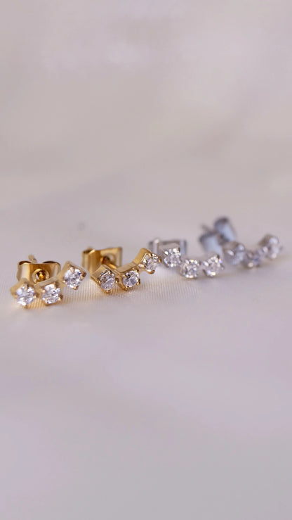 Boucles d'oreilles "MINI" - Bleu Saphir