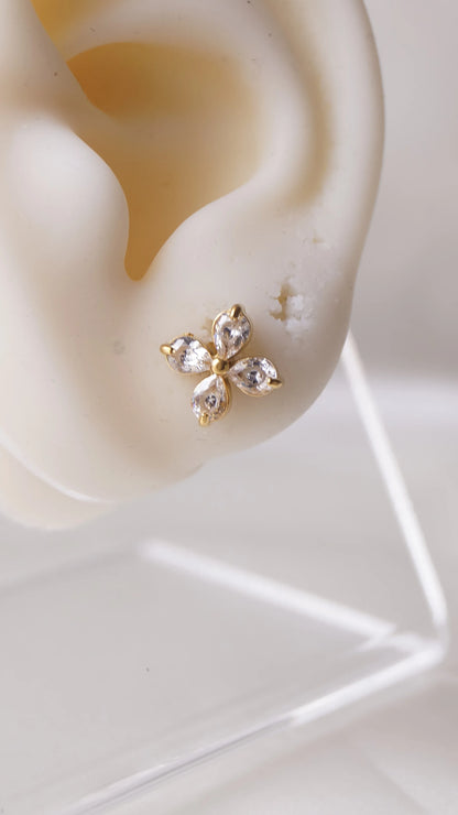 Boucles d'oreilles "GLOW" - Bleu Saphir