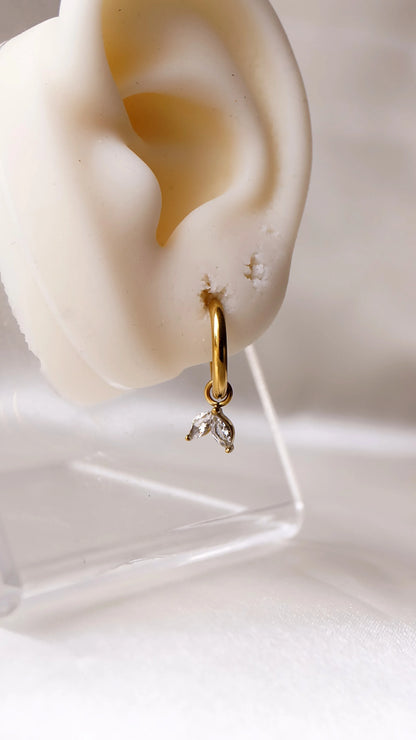 Boucles d'oreilles "SIRENE" - Bleu Saphir