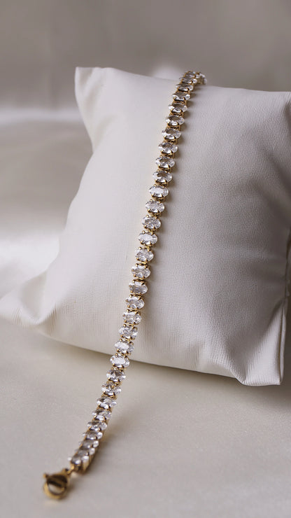 Bracelet "HALO" - Bleu Saphir