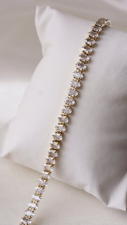 Bracelet "HALO" - Bleu Saphir