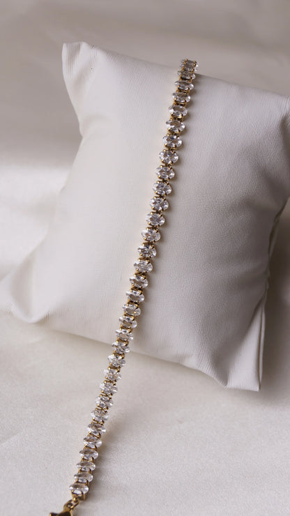 Bracelet "HALO" - Bleu Saphir