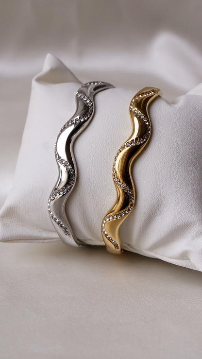 Bracelet jonc "COSMO" - Bleu Saphir