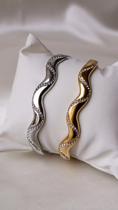 Bracelet jonc "COSMO" - Bleu Saphir