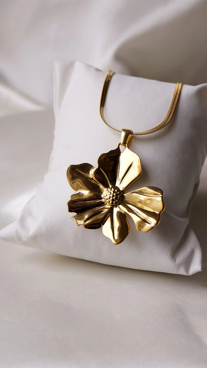 Collier "FLORA" - Bleu Saphir