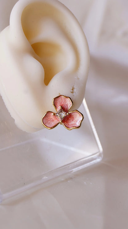 Boucles d'oreilles "CASSIA" - Bleu Saphir