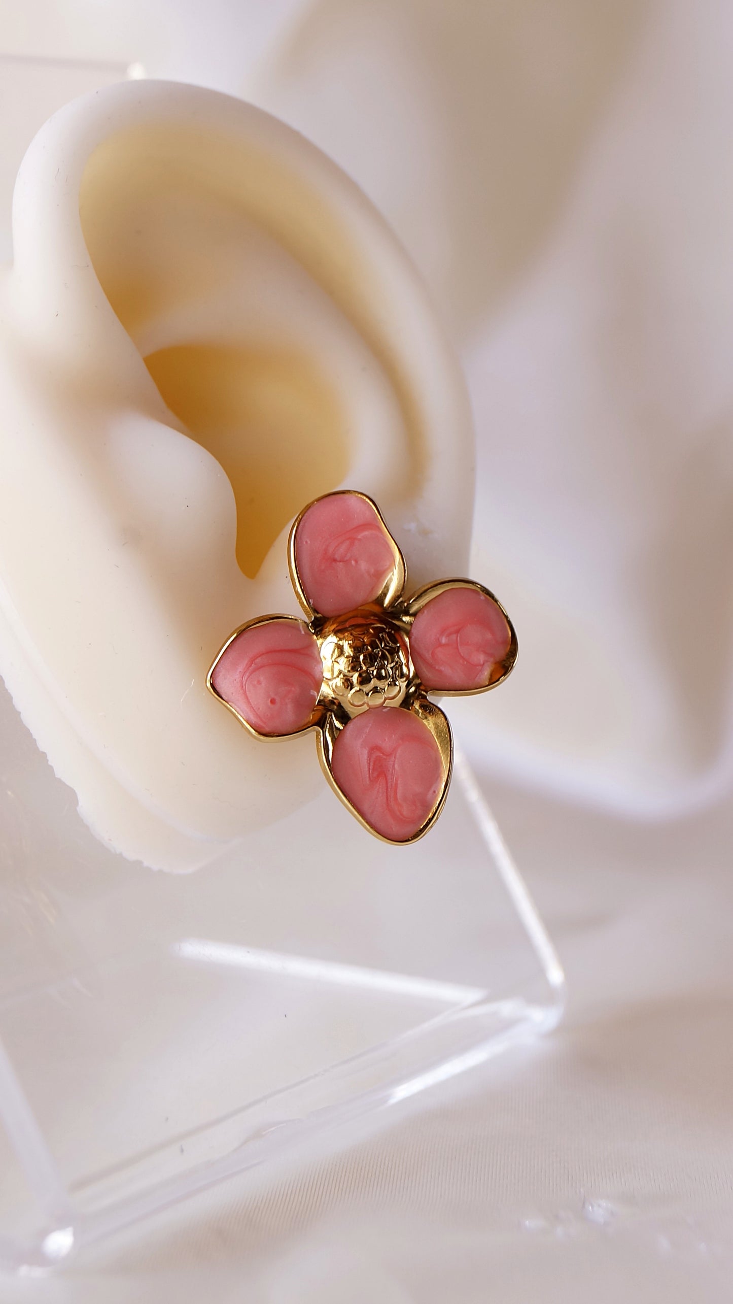Boucles d'oreilles "LILA" · Rose