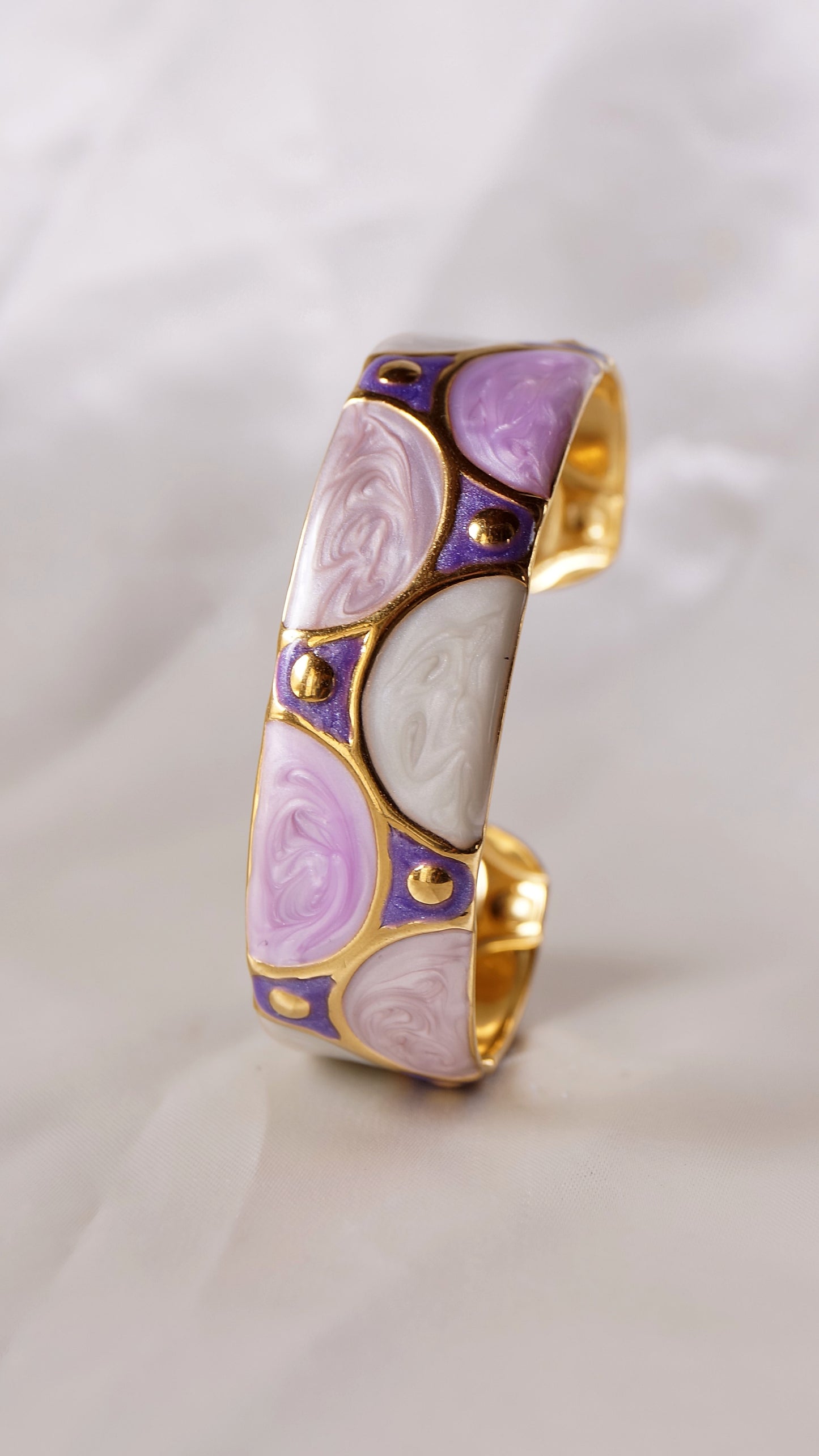 Bracelet Jonc "HORTENSE" · Violet