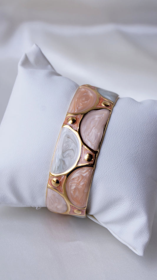 Bracelet Jonc "HORTENSE" · Orange