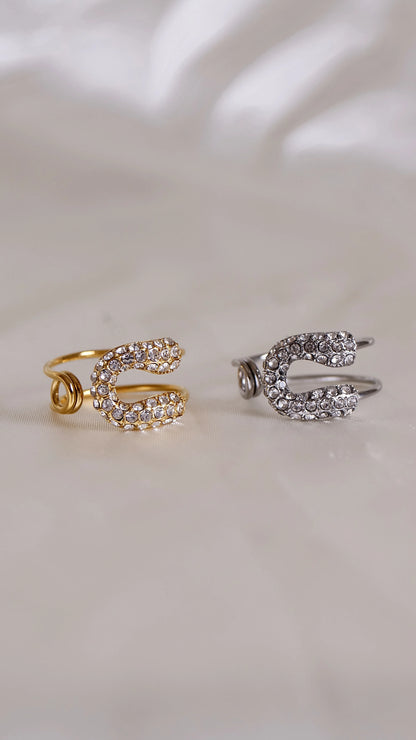 Bague "AUDREY" - Bleu Saphir