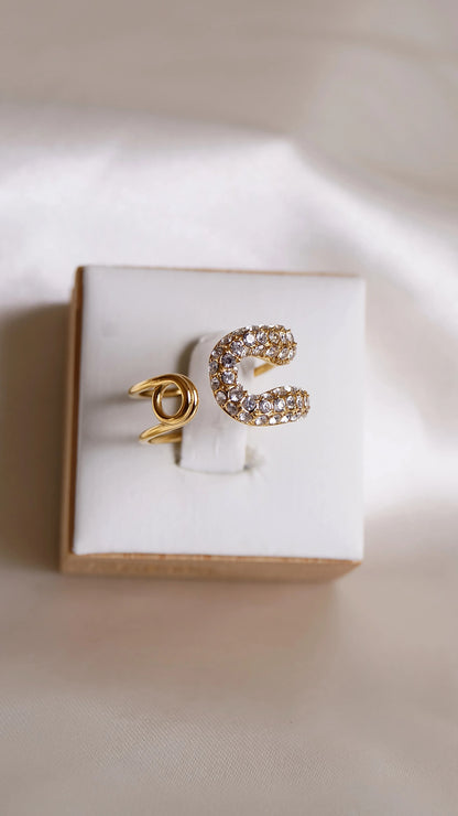 Bague "AUDREY" - Bleu Saphir