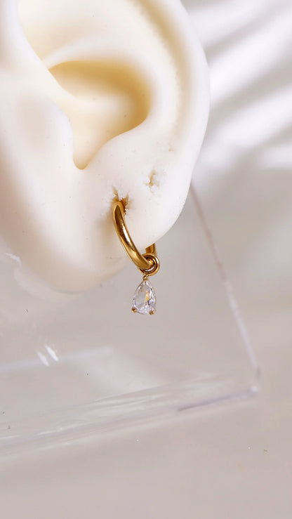 Boucles d'oreilles "DIVA" - Bleu Saphir