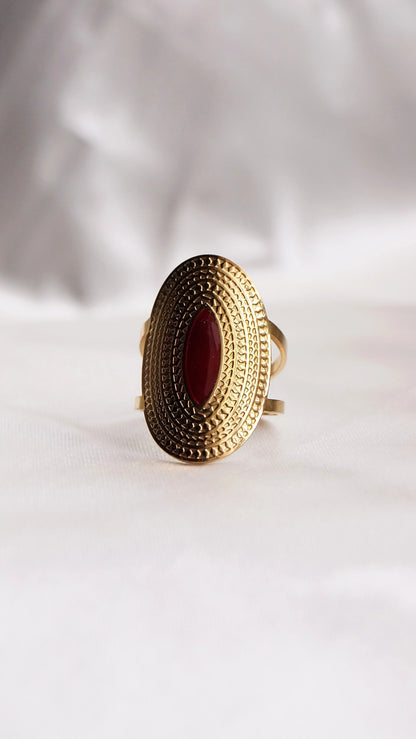 Bague "ASMA" - Bleu Saphir