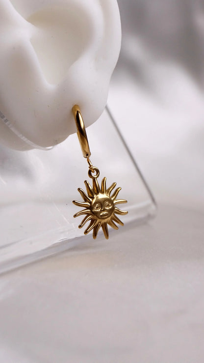 Boucles d'oreilles "SUNNY" - Bleu Saphir