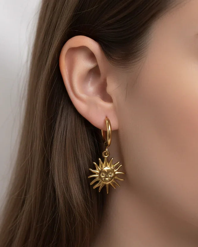 Boucles d'oreilles "SUNNY" - Bleu Saphir