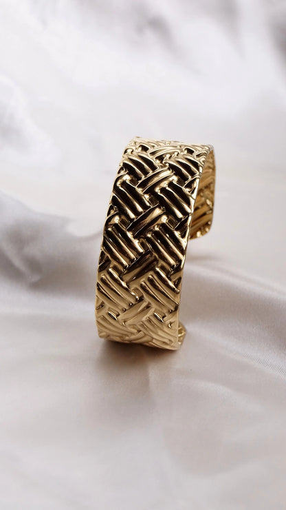 Bracelet jonc "NELA" - Bleu Saphir